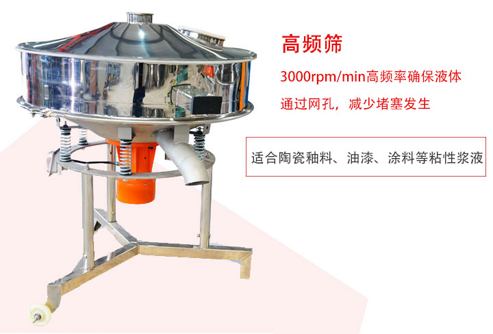 該產(chǎn)品是針對漿液過濾設(shè)計(jì)的一種高頻篩分機(jī)。