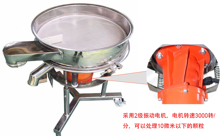 高頻篩特點：框體加高可防止?jié){液往外飛濺；加擋料板可加快排料，提高篩分效率