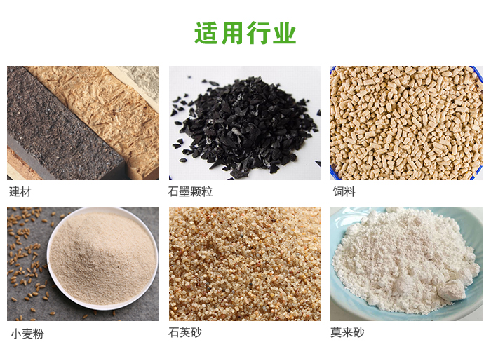 高頻振動篩主要用于化工，建材，石墨顆粒，飼料，小麥粉，石英砂，豆?jié){，果汁等各種物料的干法、濕法篩分、分級、脫水，過濾。